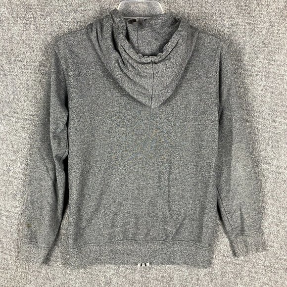 21 Men Hoodie Men's XS Full Zip Gray Cotton Blend Drawstring Extra Small - Picture 9 of 11